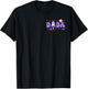 Two The Moon Dada of The Birthday Girl Astronaut Family T-Shirt - T-Shirt | Black