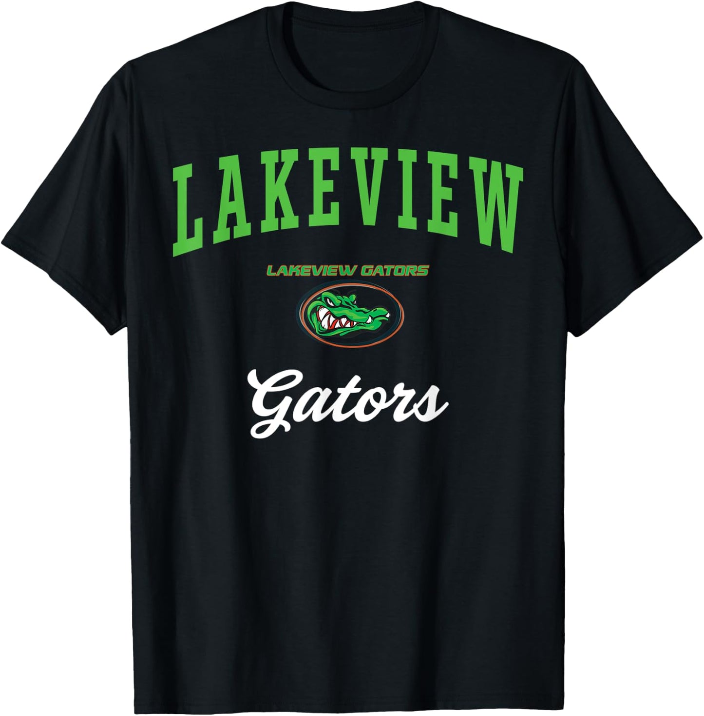 Lakeview High School Gators C3 T-Shirt - T-Shirt | Black