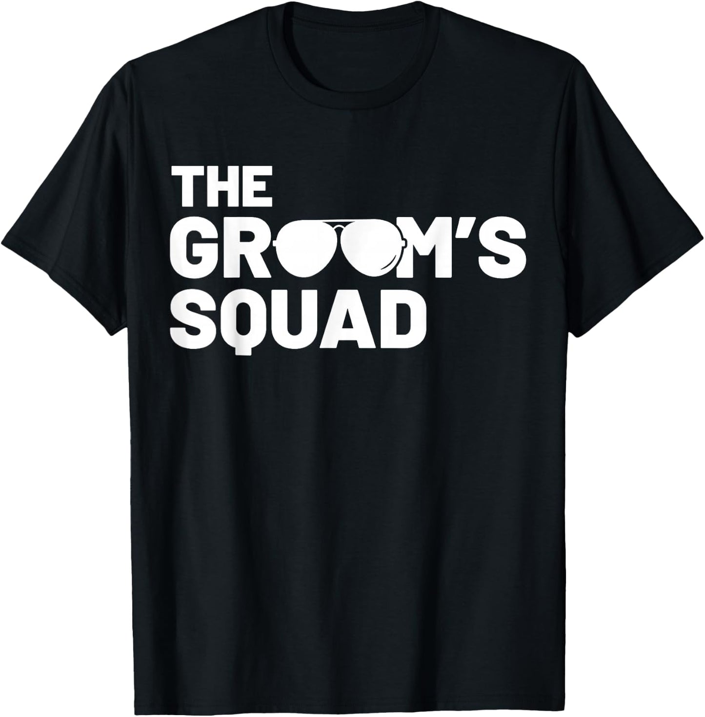 Groomsmen Groom Squat Men Bachelor Supplies Party Wedding T-Shirt - T-Shirt | Black