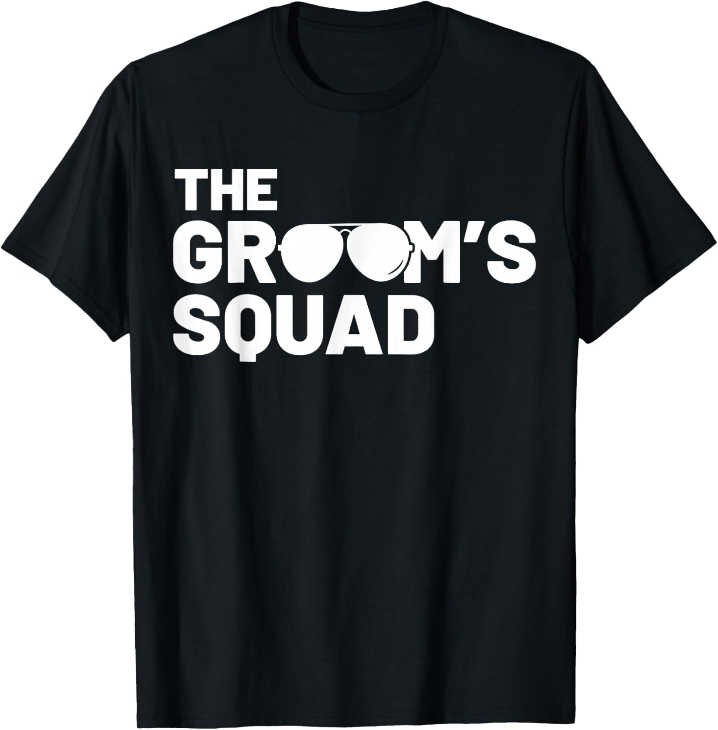 Groomsmen Groom Squat Men Bachelor Supplies Party Wedding T-Shirt - T-Shirt | Black