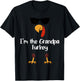 I'm The Grandpa Turkey Thanksgiving Day Gift Gramps Leg Day T-Shirt - T-Shirt | Black