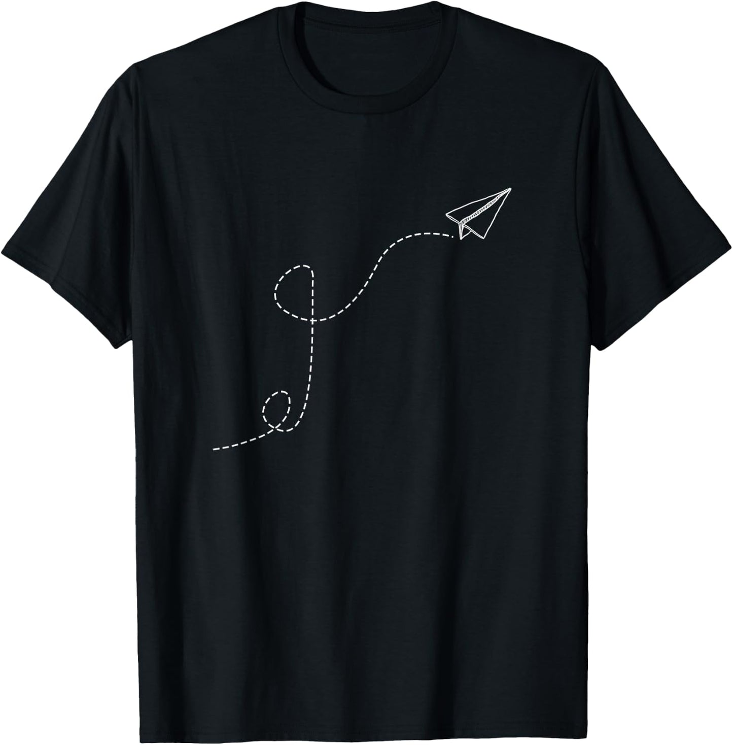 A white plane with bow planes T-Shirt - T-Shirt | Black