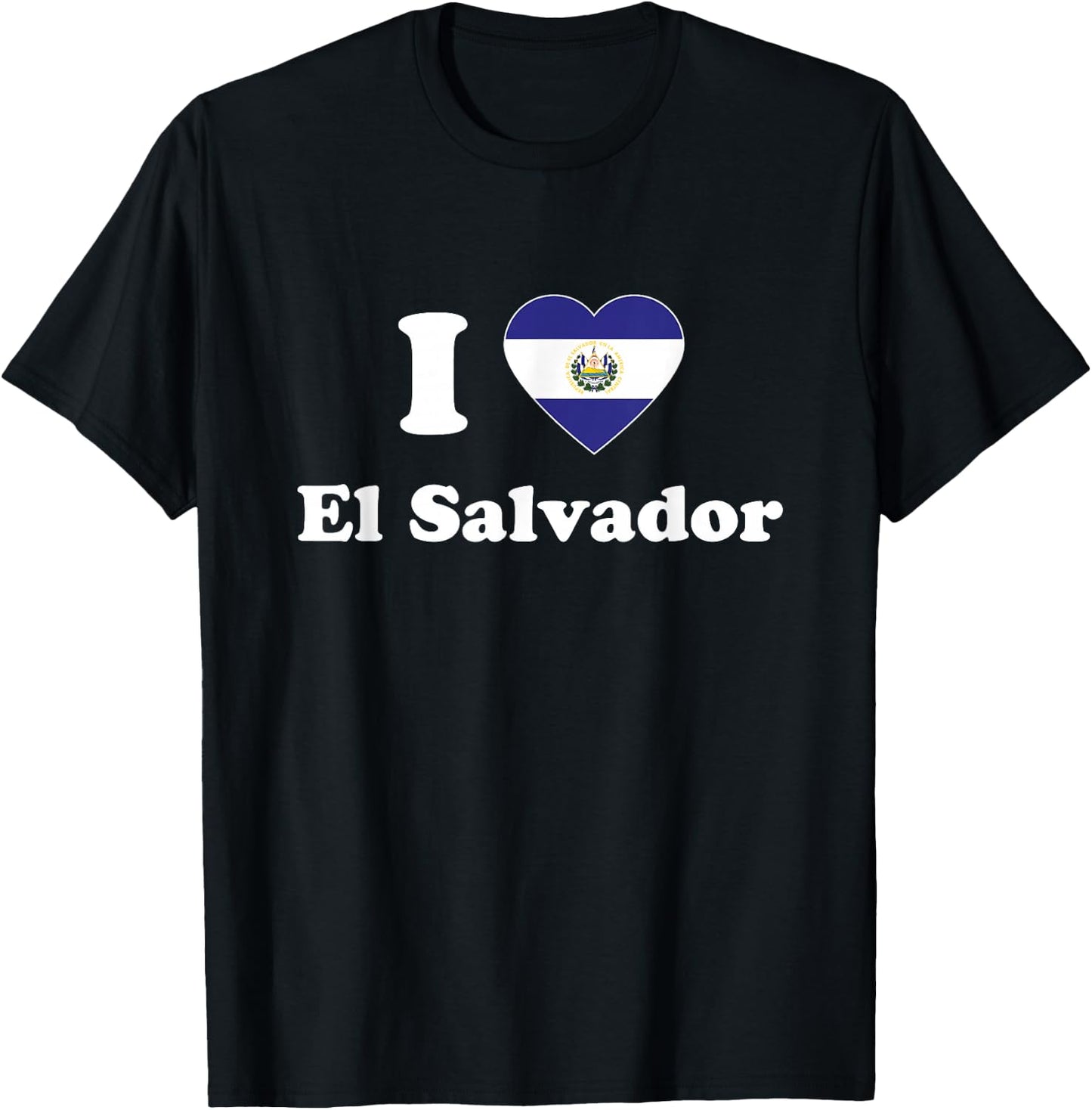 I Love El Salvador I Heart El Salvador Salvadoran T-Shirt - T-Shirt | Black