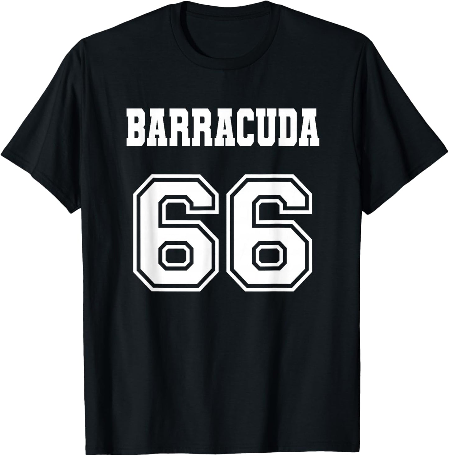 Jersey Style Barracuda 66 1966 Old School Muscle Car Fishing T-Shirt - T-Shirt | Black