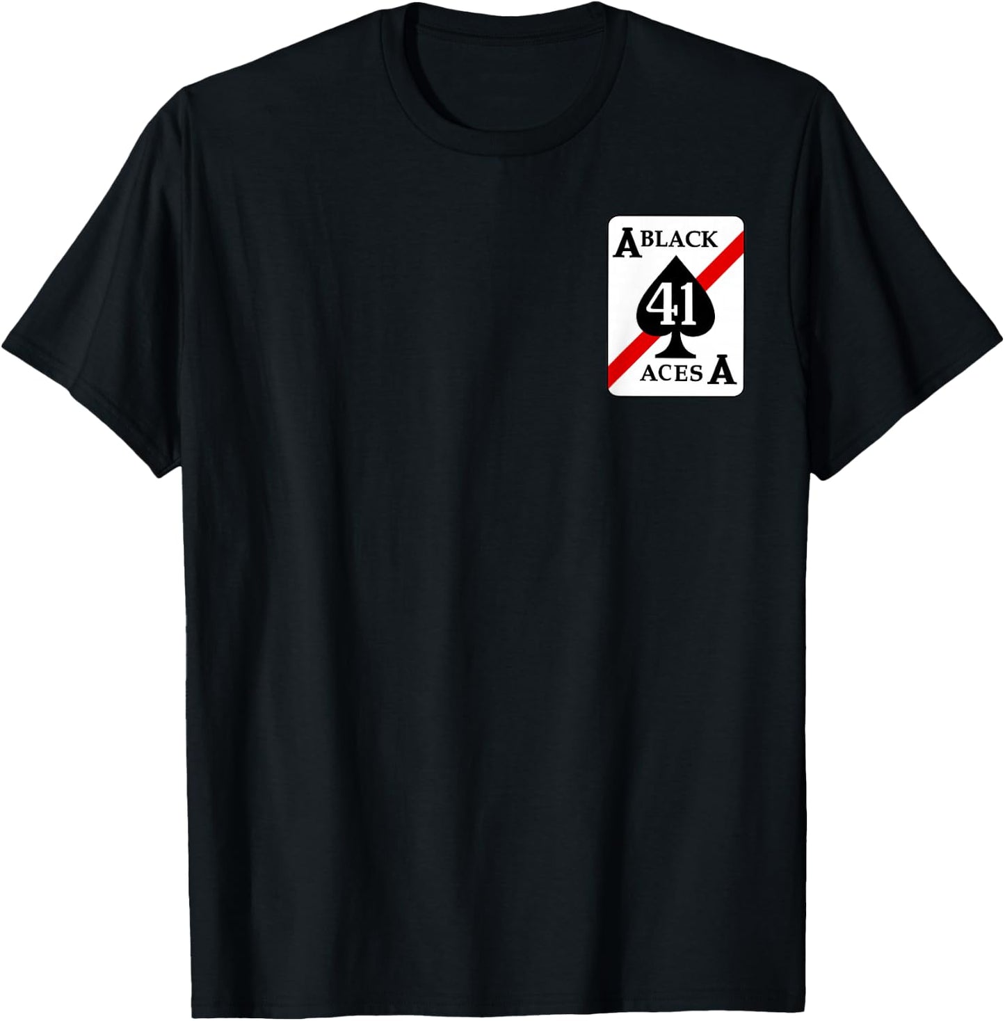 Navy Strike Fighter Squadron 41 VFA-41 Black Aces T-Shirt - T-Shirt | Black
