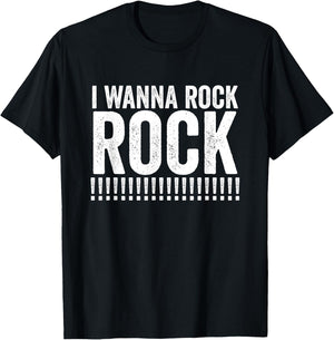 I Wanna Rock! Rock! by Dee Snider Twisted Sister T-Shirt - T-Shirt | Black