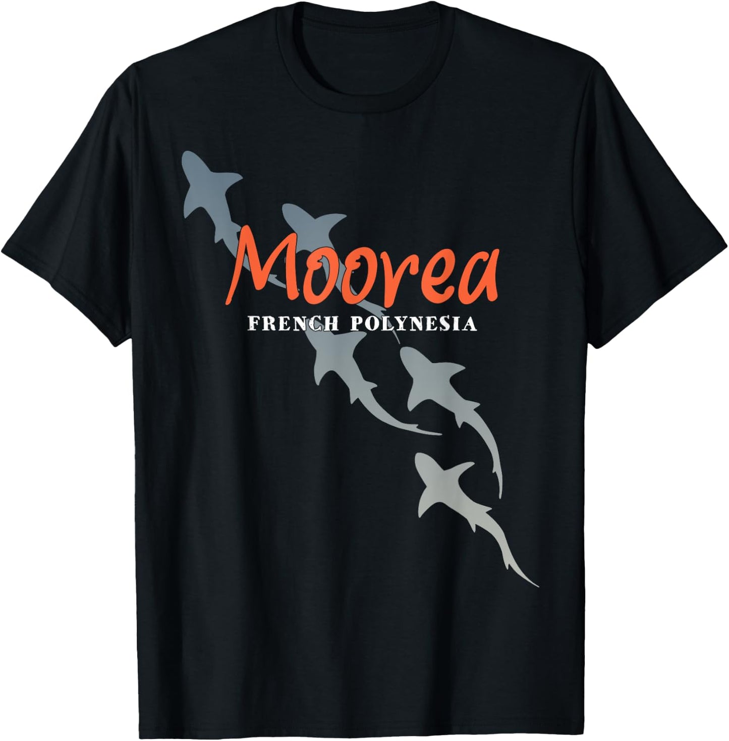 Shark Scuba Diving Moorea, Scuba Diving with Sharks T-Shirt - T-Shirt | Black