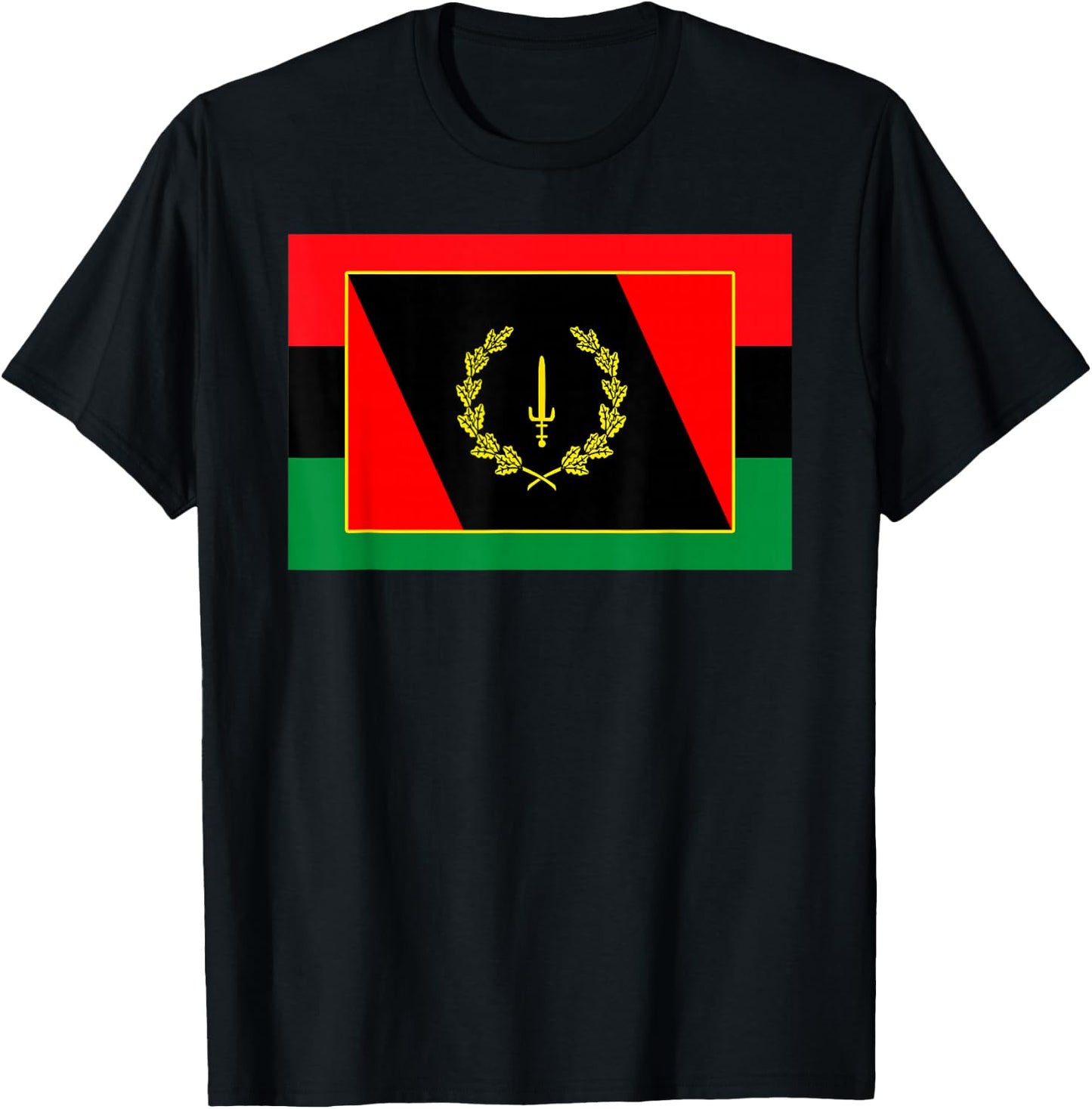 African American Heritage Flag T-Shirt - T-Shirt | Black