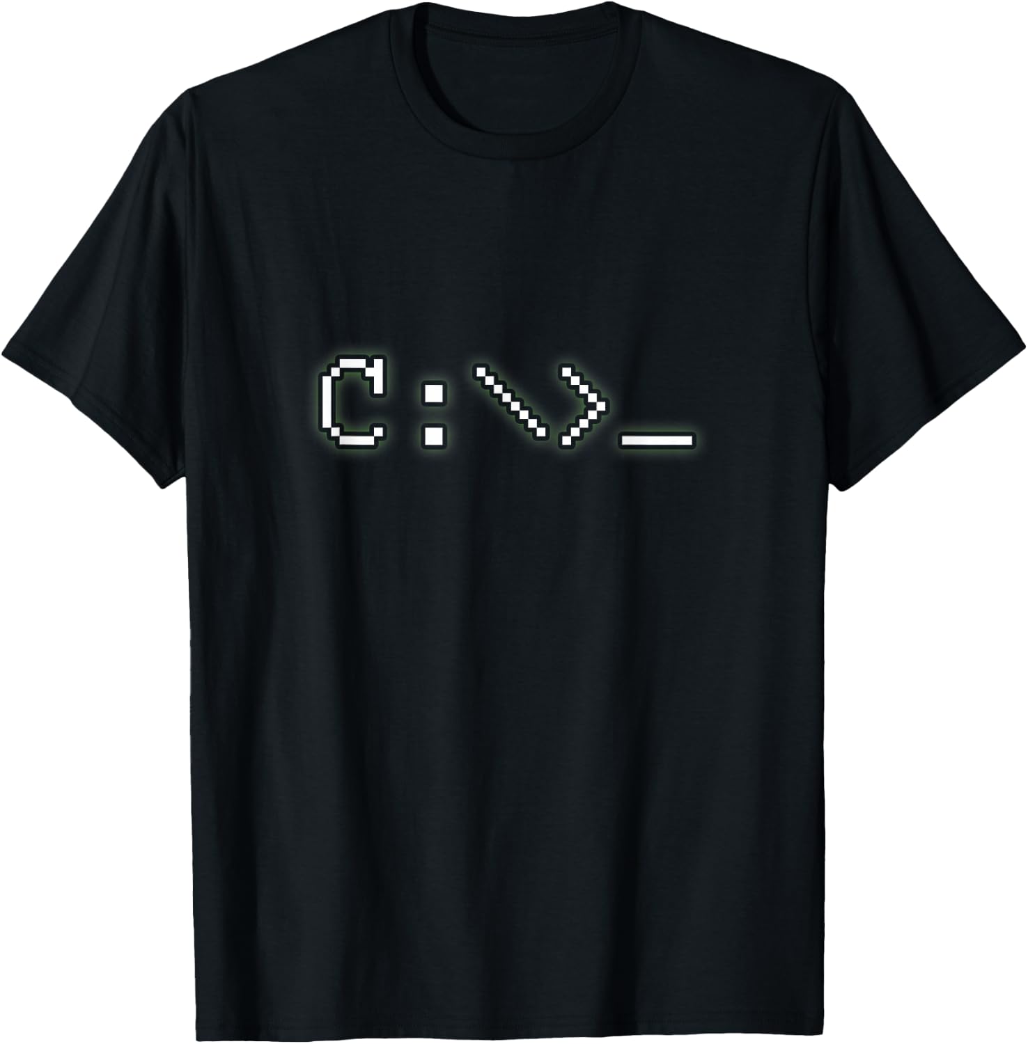 C Prompt DOS Program Line Command Programming Nerdy Fun T-Shirt - T-Shirt | Black
