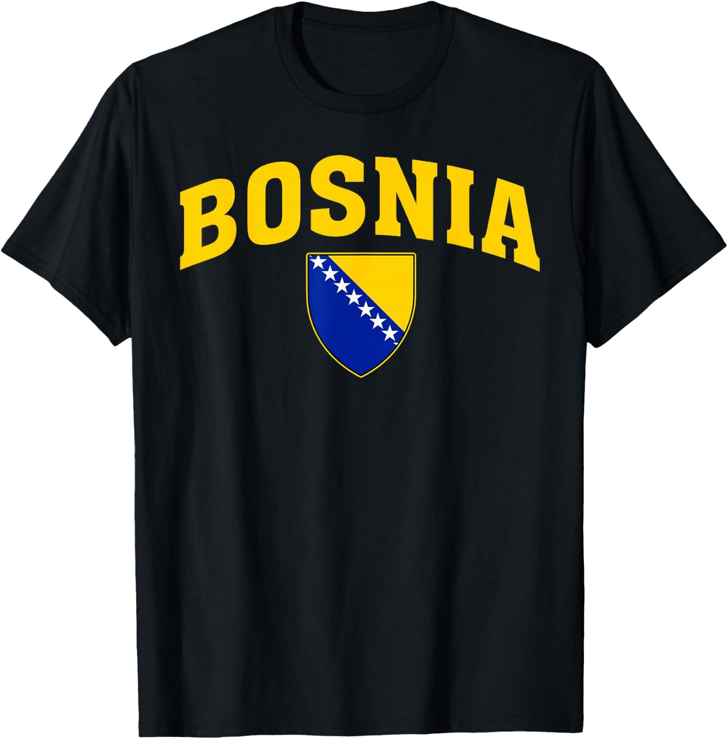Bosnia Gift Flag Bosnia Vintage Herzegovina Sarajevo T-Shirt - T-Shirt | Black