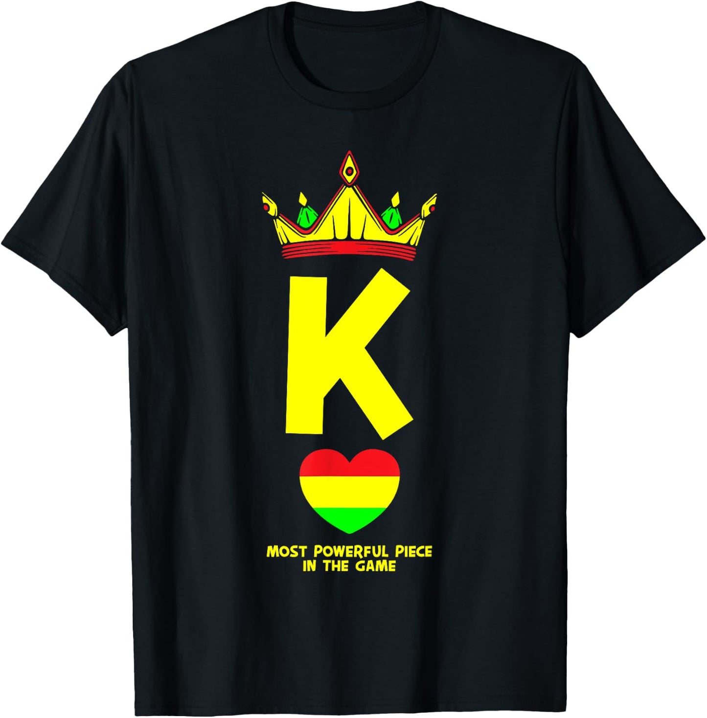 Black King The Most Powerful Piece In The Game Juneteenth T-Shirt - T-Shirt | Black