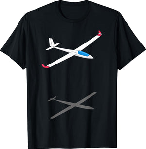 Sailplane Glider T-Shirt - T-Shirt | Black