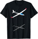 Sailplane Glider T-Shirt - T-Shirt | Black