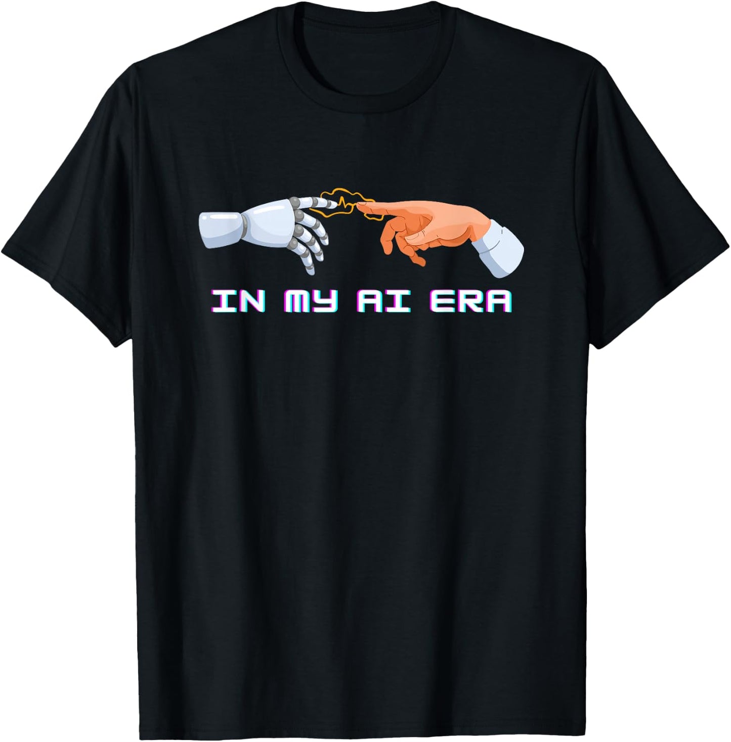 Funny Robot Humor, In My AI Era, Artificial Intelligence T-Shirt - T-Shirt | Black