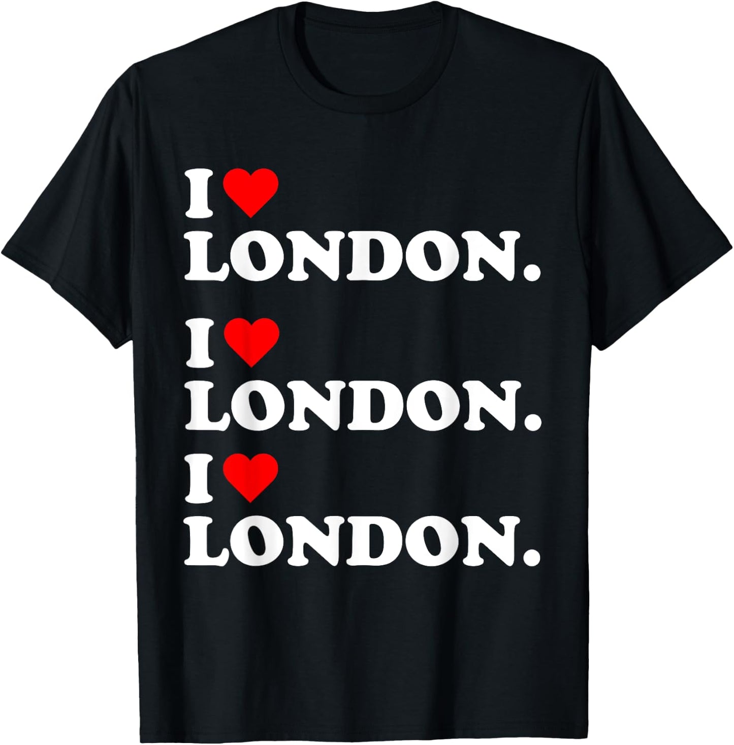 I heart London Love United Kingdom Brirtin Britsh Day T-Shirt - T-Shirt | Black