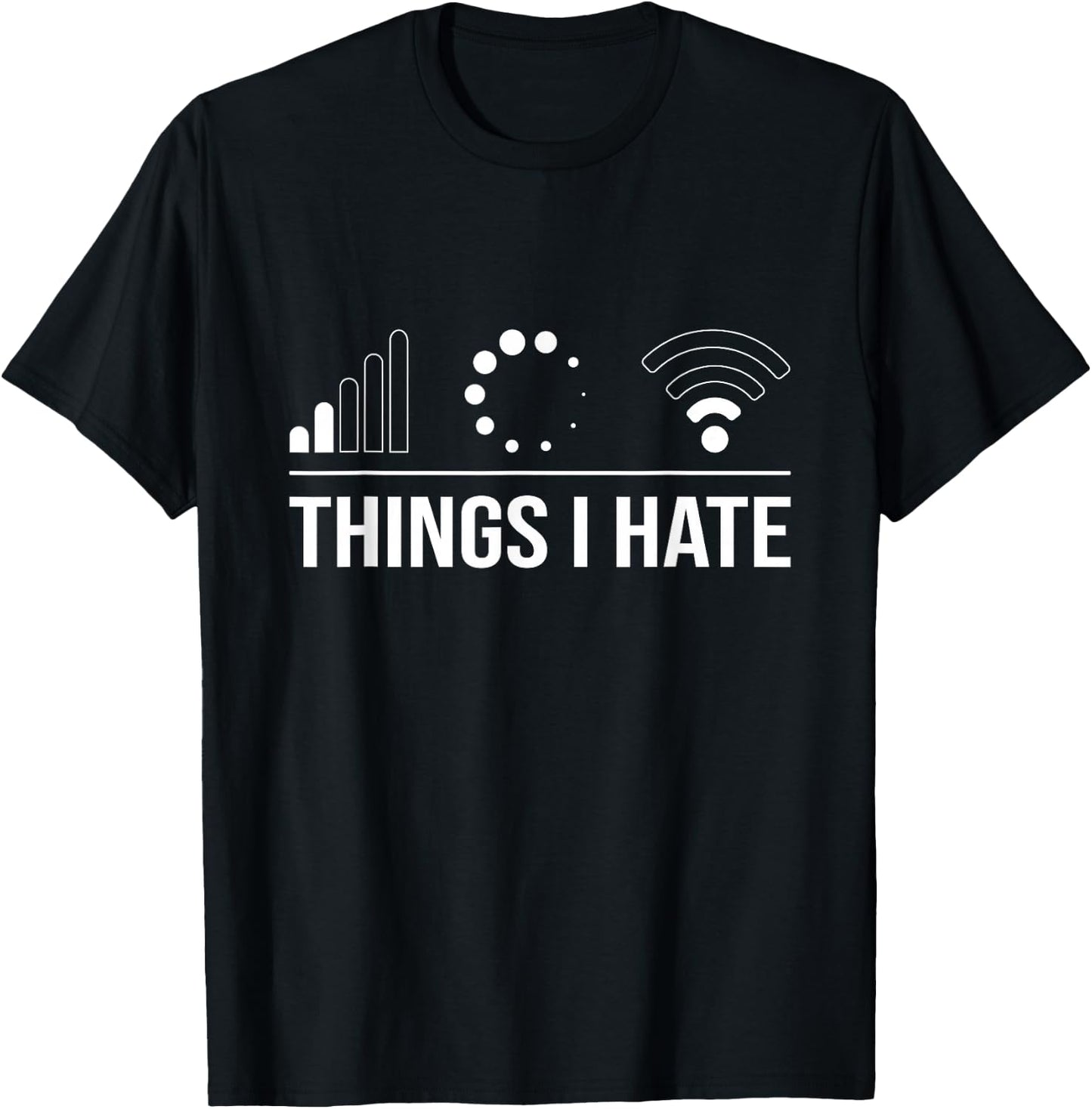 Funny Programmer Gamer Nerd Outfit - Things I Hate Programmer and Video Gamer - -Adults and Kids - Black - Small - Short Sleeve T-Shirt - T-Shirt | Black