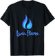 Twin Flame Soule Mate (Blue Fire Flame Cursive Design) T-Shirt - T-Shirt | Black