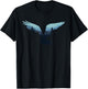 Beautiful Flying Eagle Night Sky Forest Bird Silhouette T-Shirt - T-Shirt | Black