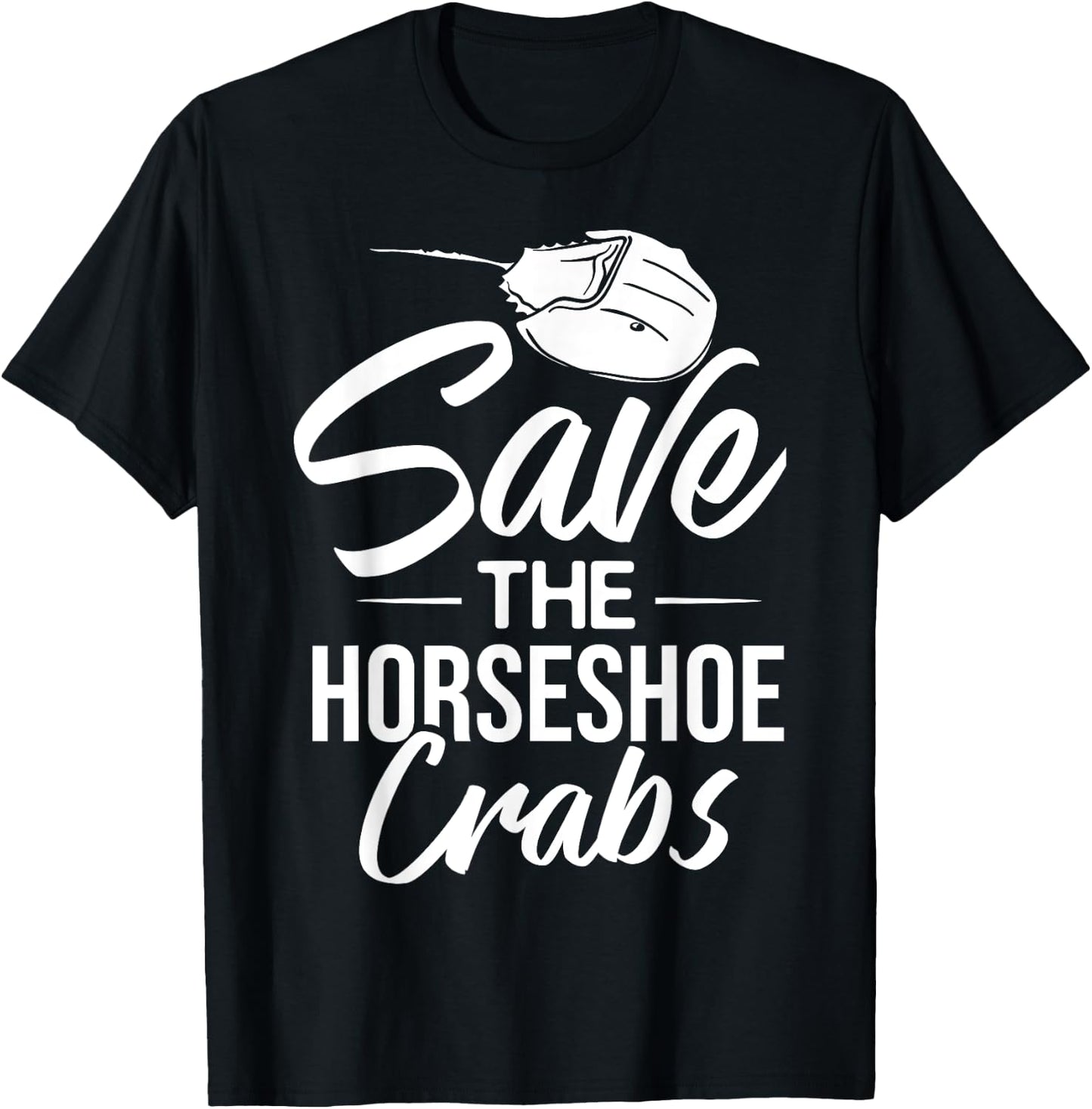 Horseshoe Crab Xiphosura Blood Eggs Fossil T-Shirt - T-Shirt | Black