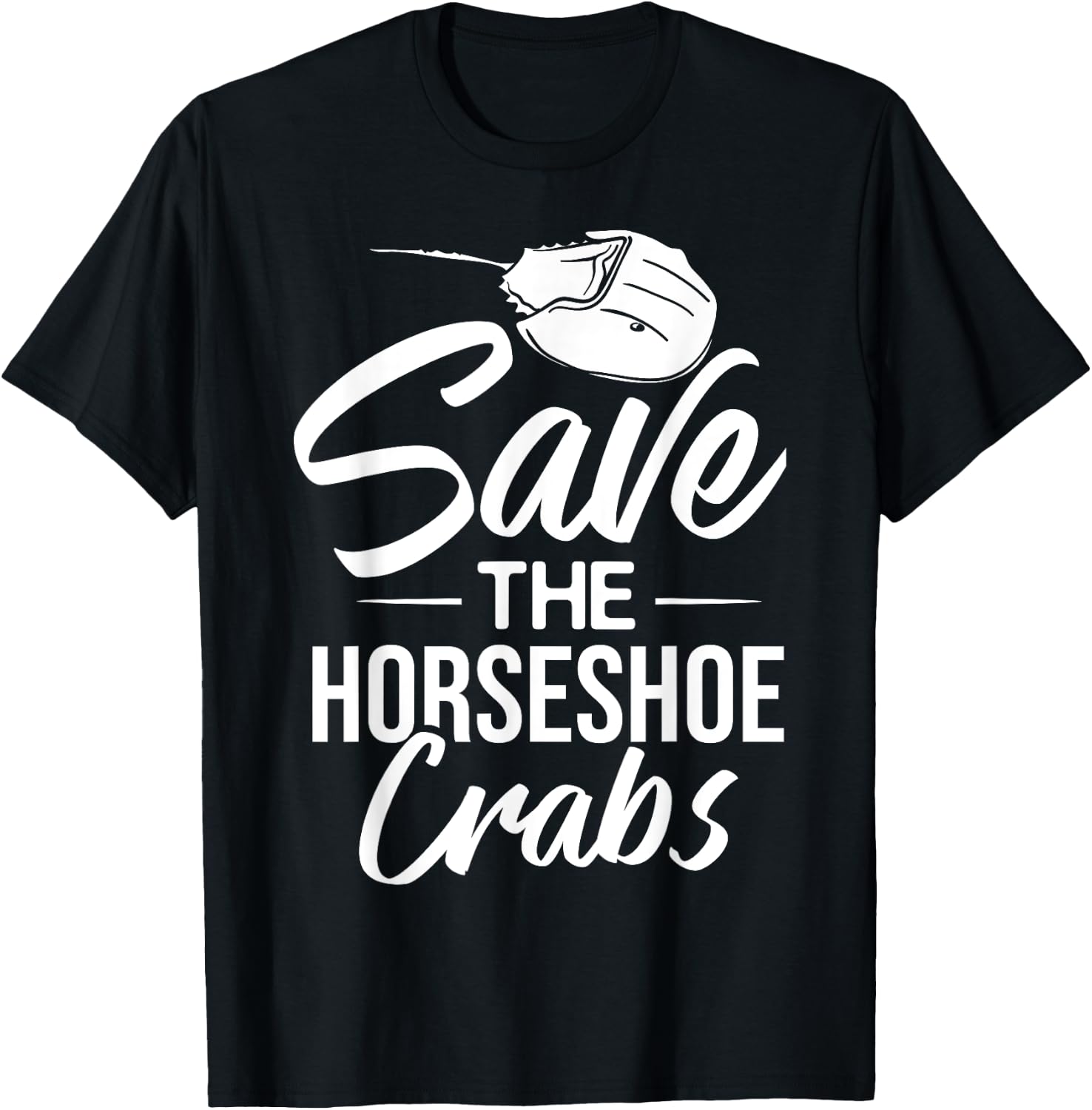 Horseshoe Crab Xiphosura Blood Eggs Fossil T-Shirt - T-Shirt | Black