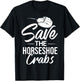 Horseshoe Crab Xiphosura Blood Eggs Fossil T-Shirt - T-Shirt | Black