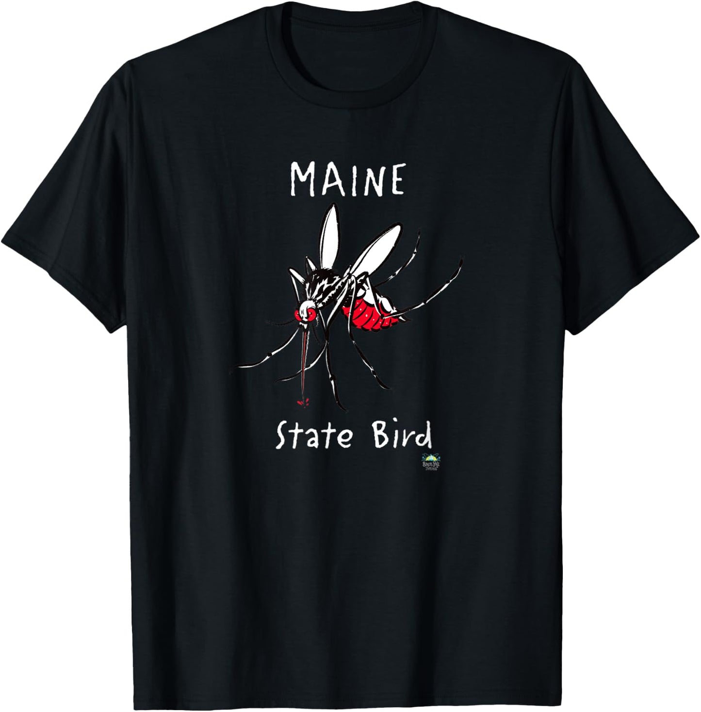 Maine State Bird The Mosquito T-Shirt - T-Shirt | Black