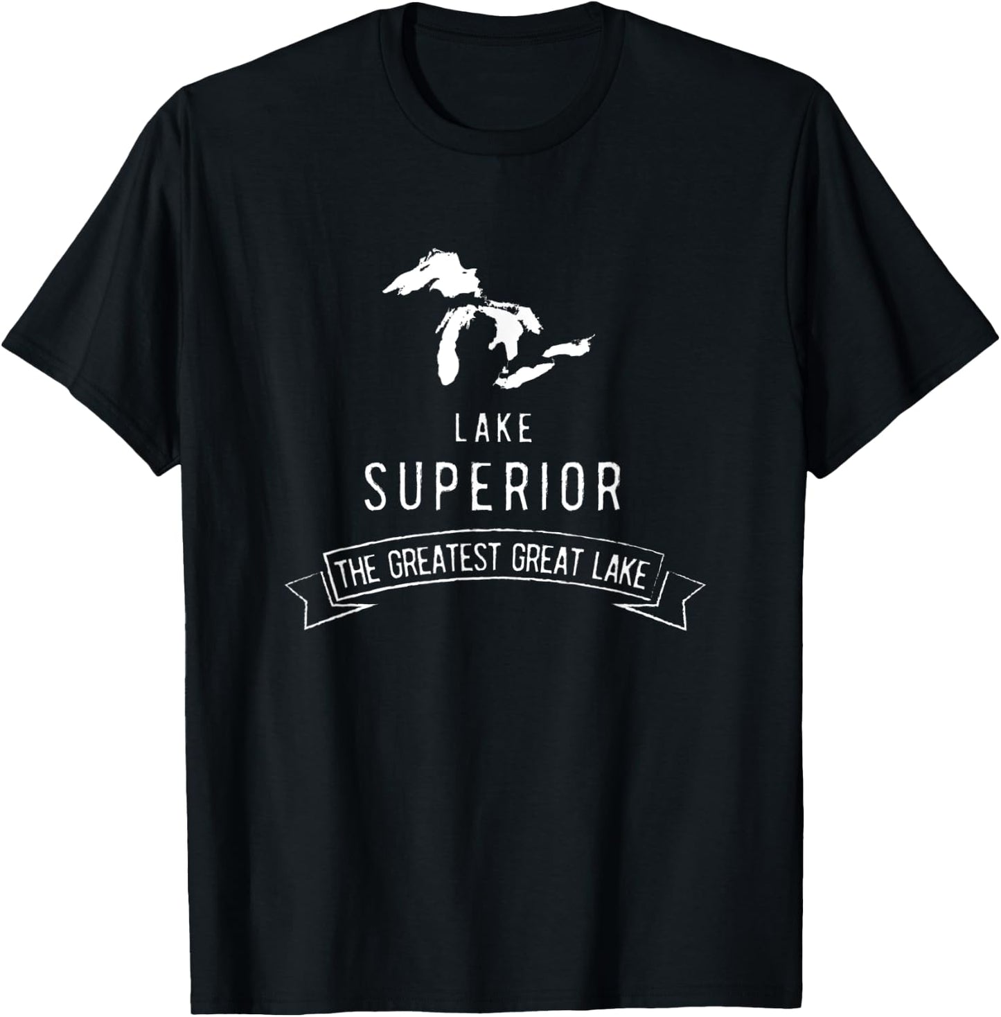 Lake Superior, the Greatest Great Lake, men and women T-Shirt - T-Shirt | Black