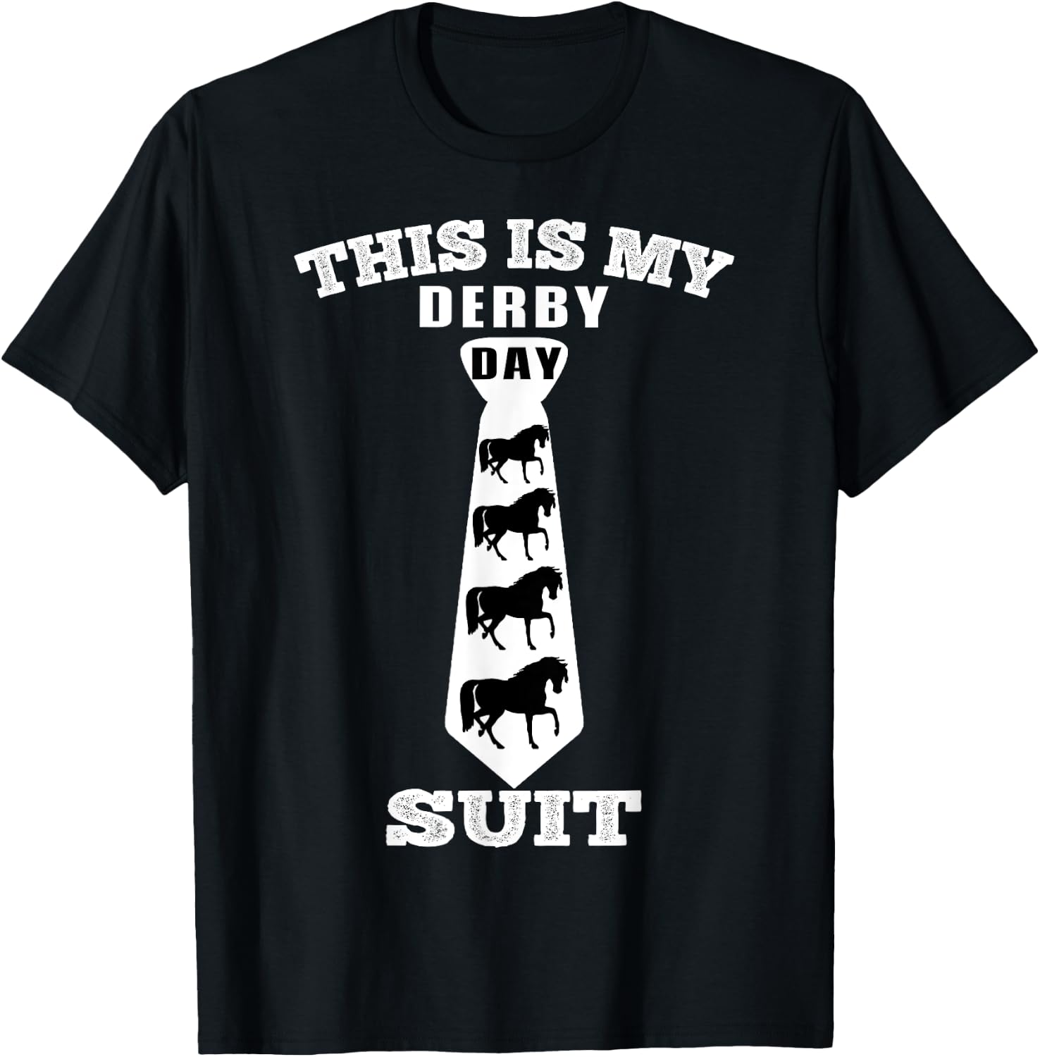 This Is My Derby Day Suit Funny Horse Racing Horse Lover T-Shirt - T-Shirt | Black