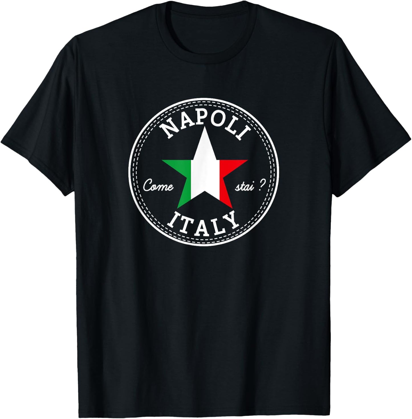 Naples Napoli Italy beach travel holiday sun souvenir Women T-Shirt - T-Shirt | Black