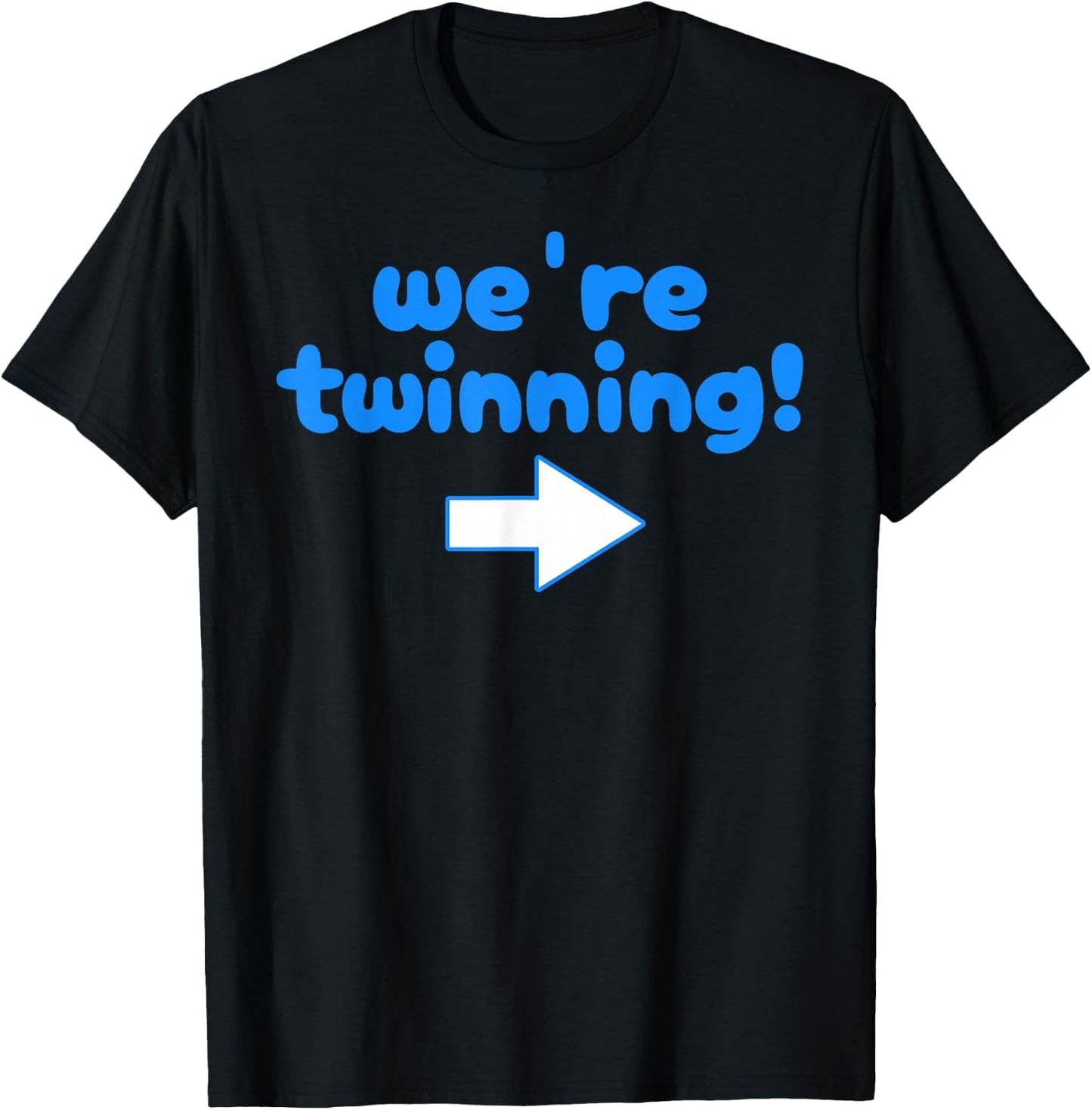Twinning with My Bestie Spirit Week Twin Day Best Friend T-Shirt - T-Shirt | Black