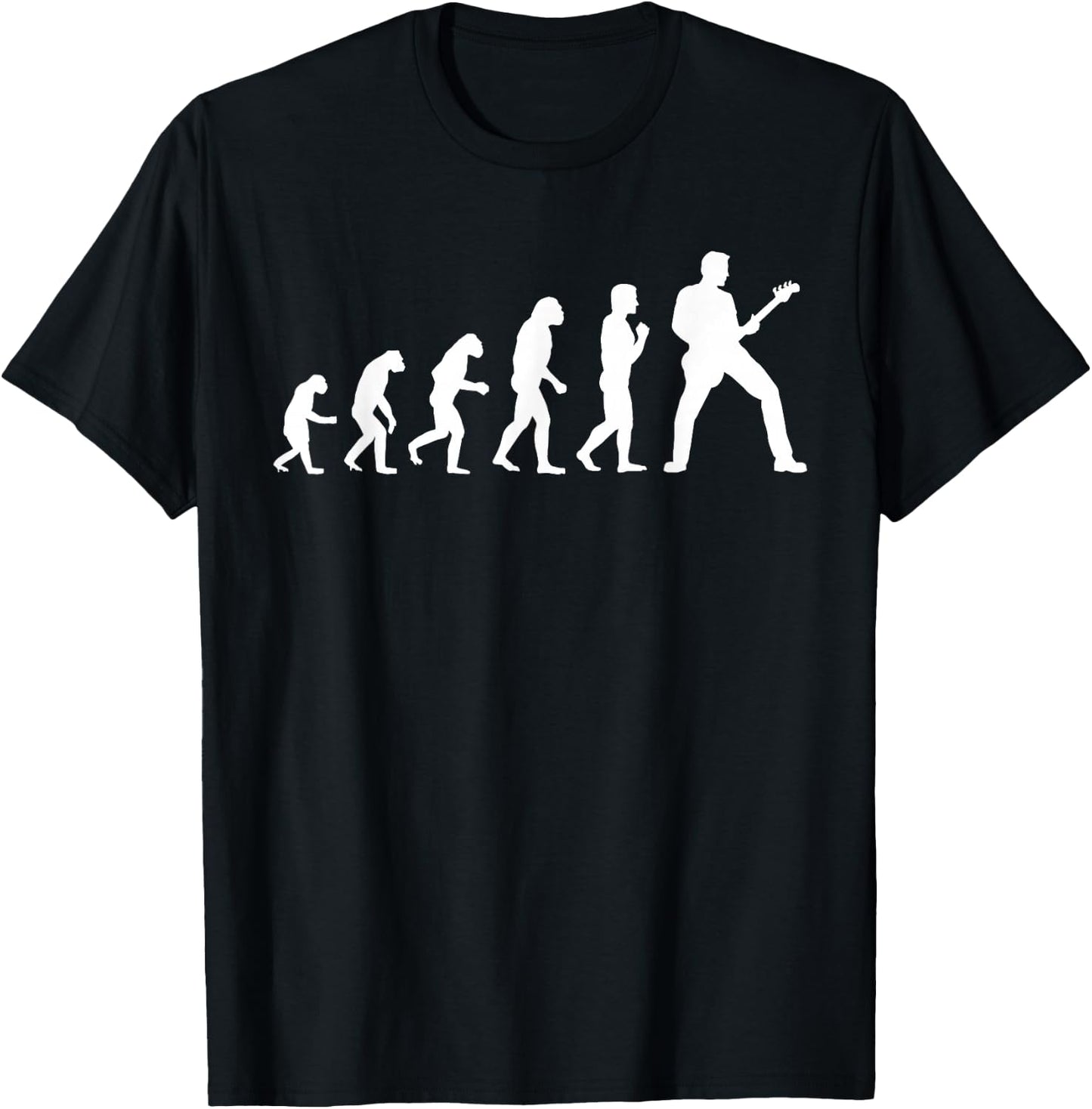 guitar evolution of a guitarist Gift guitar player T-Shirt - T-Shirt | Black