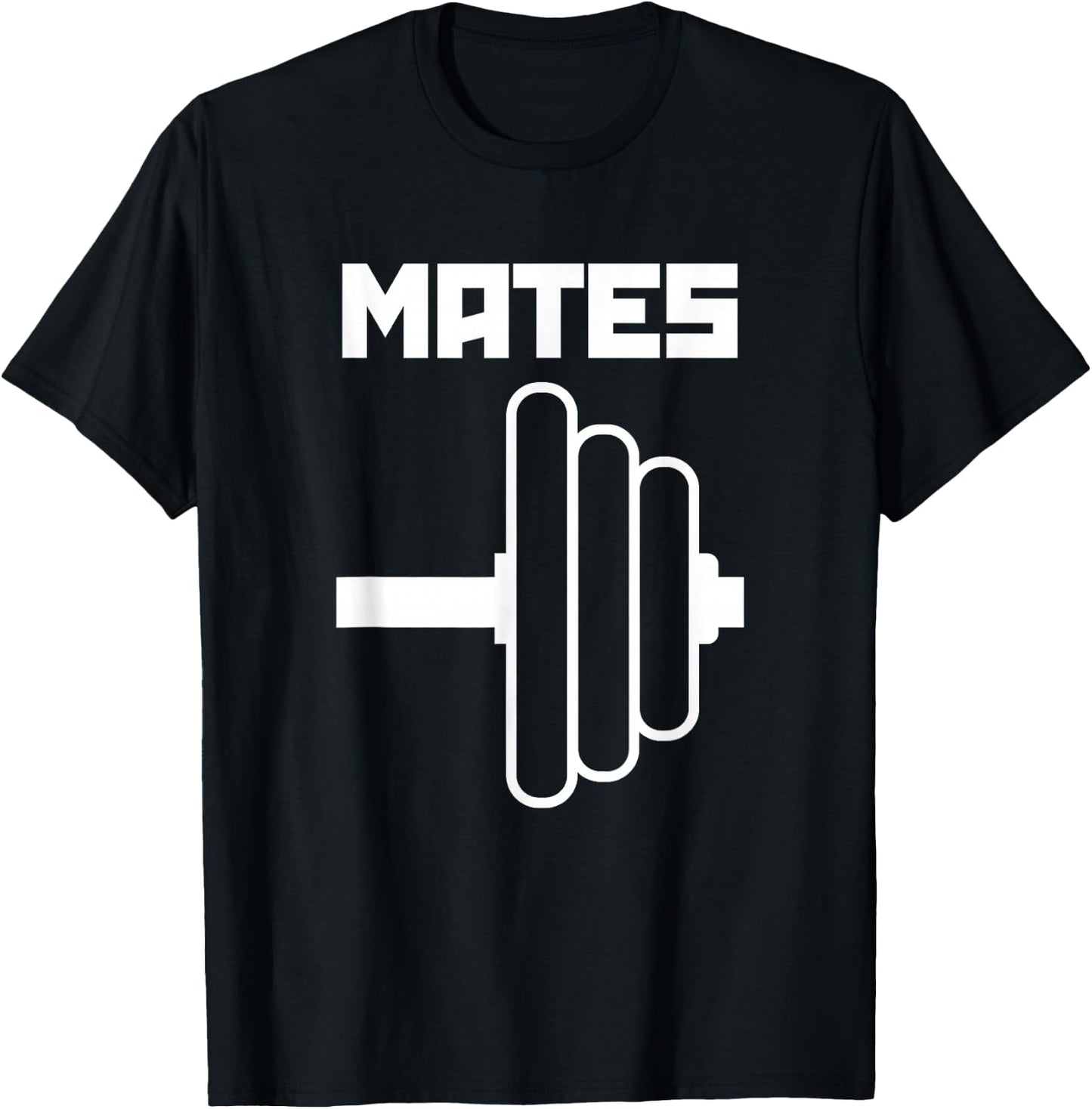 Swole Mates Cute Workout Couples Valentines Day Gym Fitness T-Shirt - T-Shirt | Black