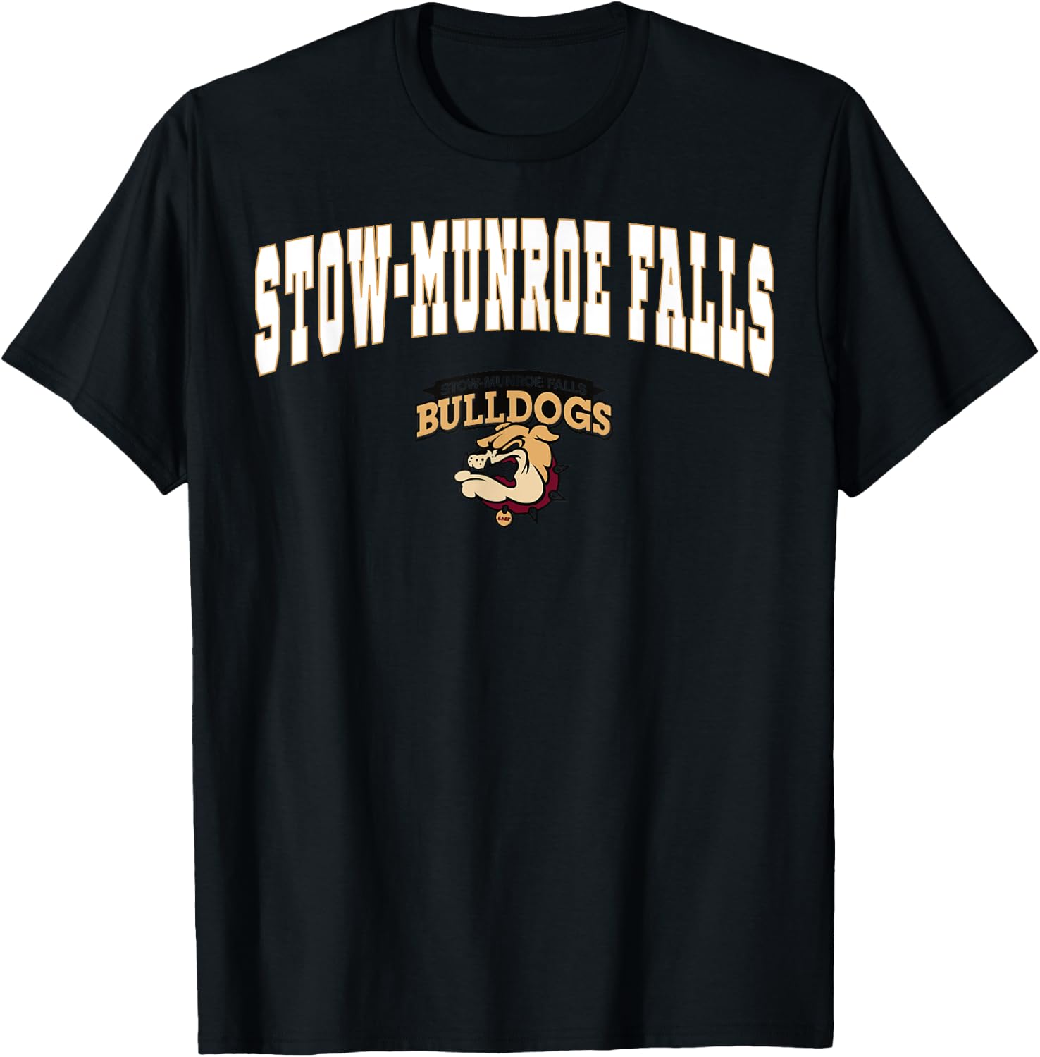 Stow-Munroe Falls High School Bulldogs C2 T-Shirt - T-Shirt | Black