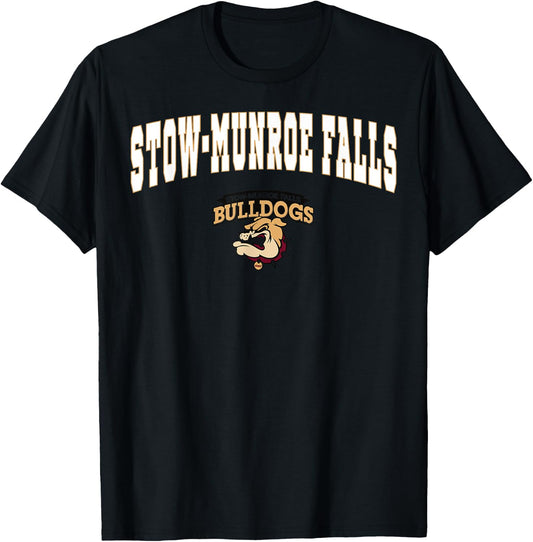 Stow-Munroe Falls High School Bulldogs C2 T-Shirt - T-Shirt | Black