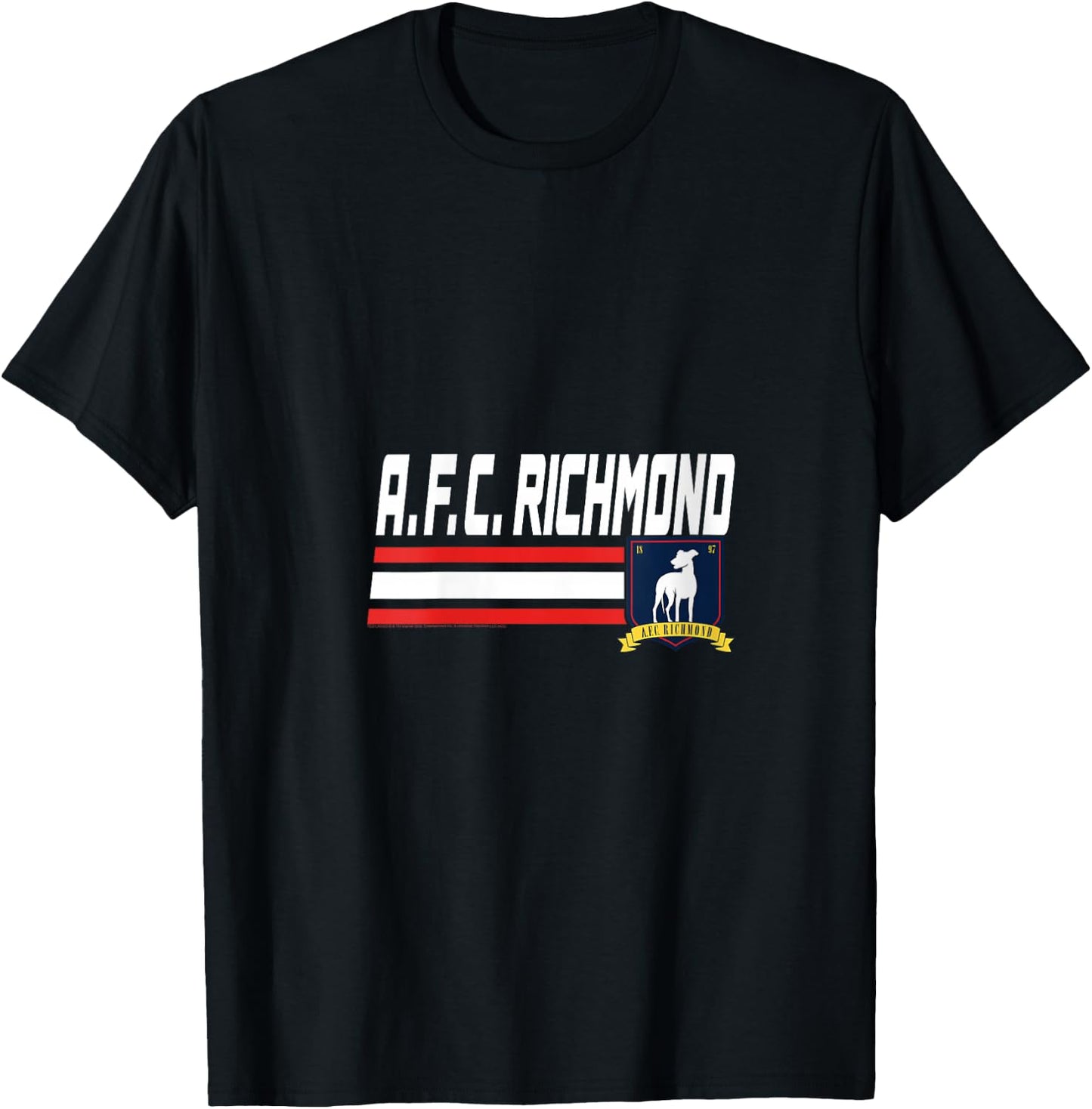 Ted Lasso AFC Richmond Soccer Logo V-Neck T-Shirt - T-Shirt | Black