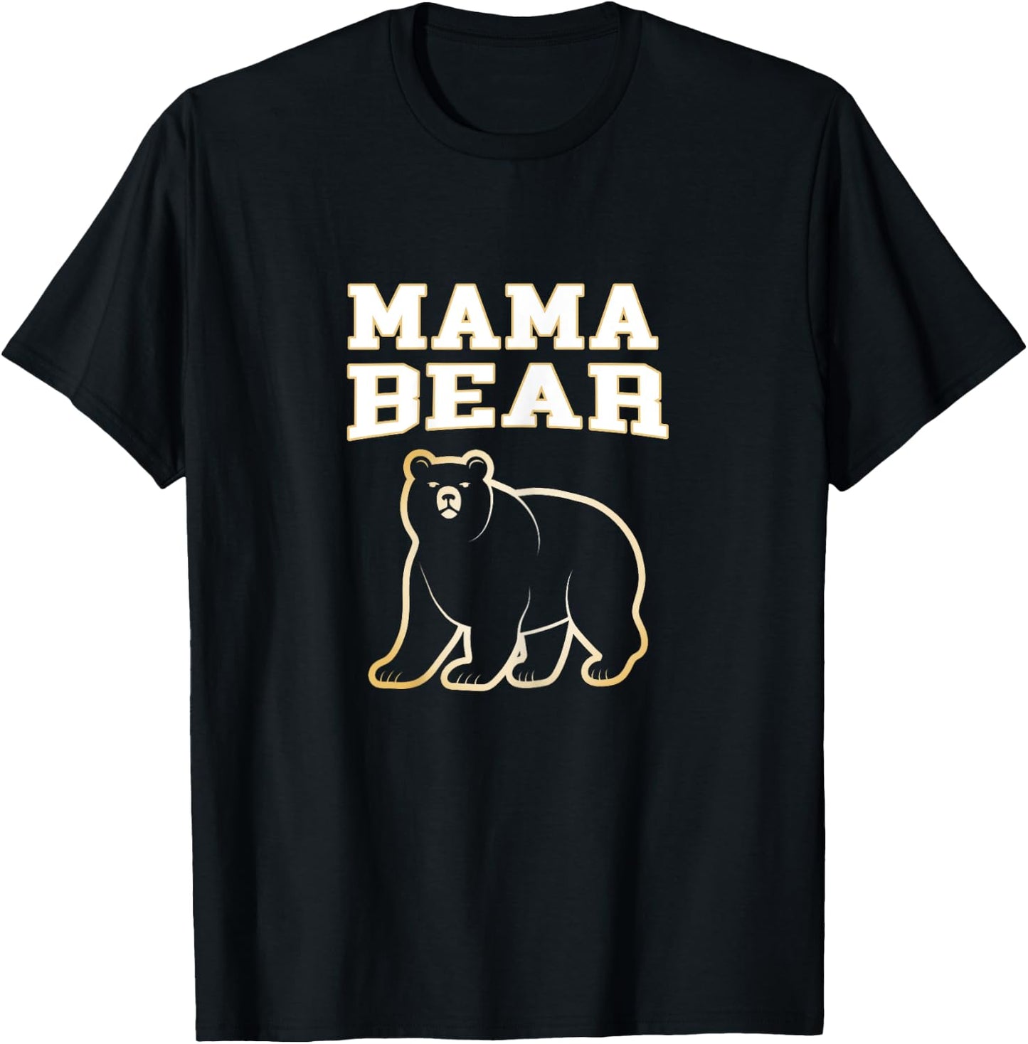 Mama Bear Cool Matching Family Christmas for Moms Women T-Shirt - T-Shirt | Black
