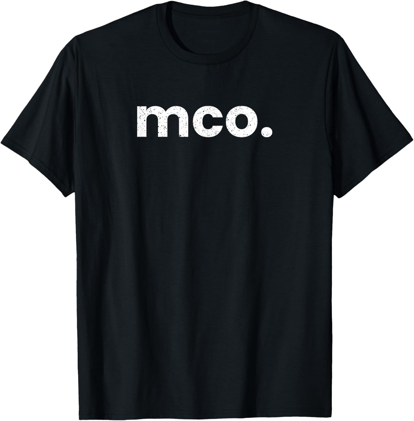 MCO Orlando Florida Airport Code List MCO T-Shirt - T-Shirt | Black