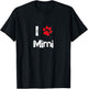 Cute Dog Name Mimi Pet Puppy Dog Paw Lover Quote Gift T-Shirt - T-Shirt | Black