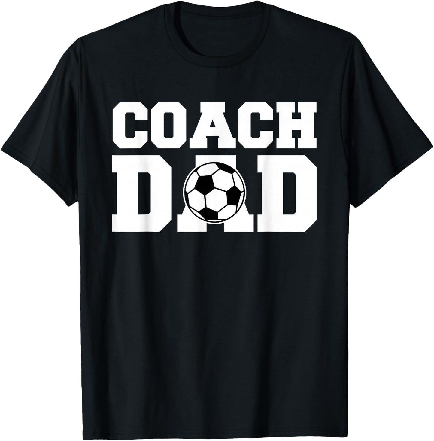 Coach Dad Soccer- Dad Soccer Coach T-Shirt - T-Shirt | Black