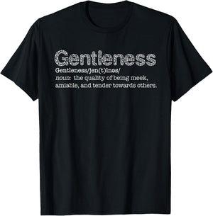 Christian Graphic Gentleness T-Shirt - T-Shirt | Black