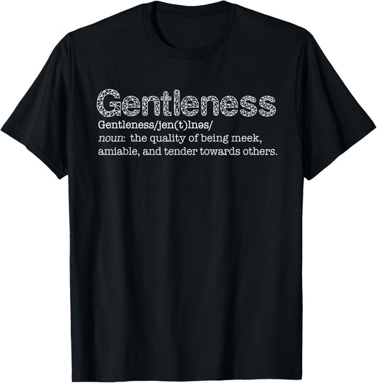 Christian Graphic Gentleness T-Shirt - T-Shirt | Black
