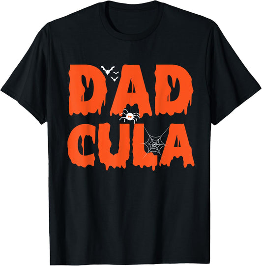 Funny Dadcula Halloween Dad Dracula Costume Momster matching T-Shirt - T-Shirt | Black