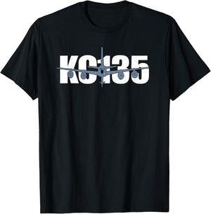 KC135 Stratotanker Airplane USAF Pilot Gift Aircrew Boom T-Shirt - T-Shirt | Black
