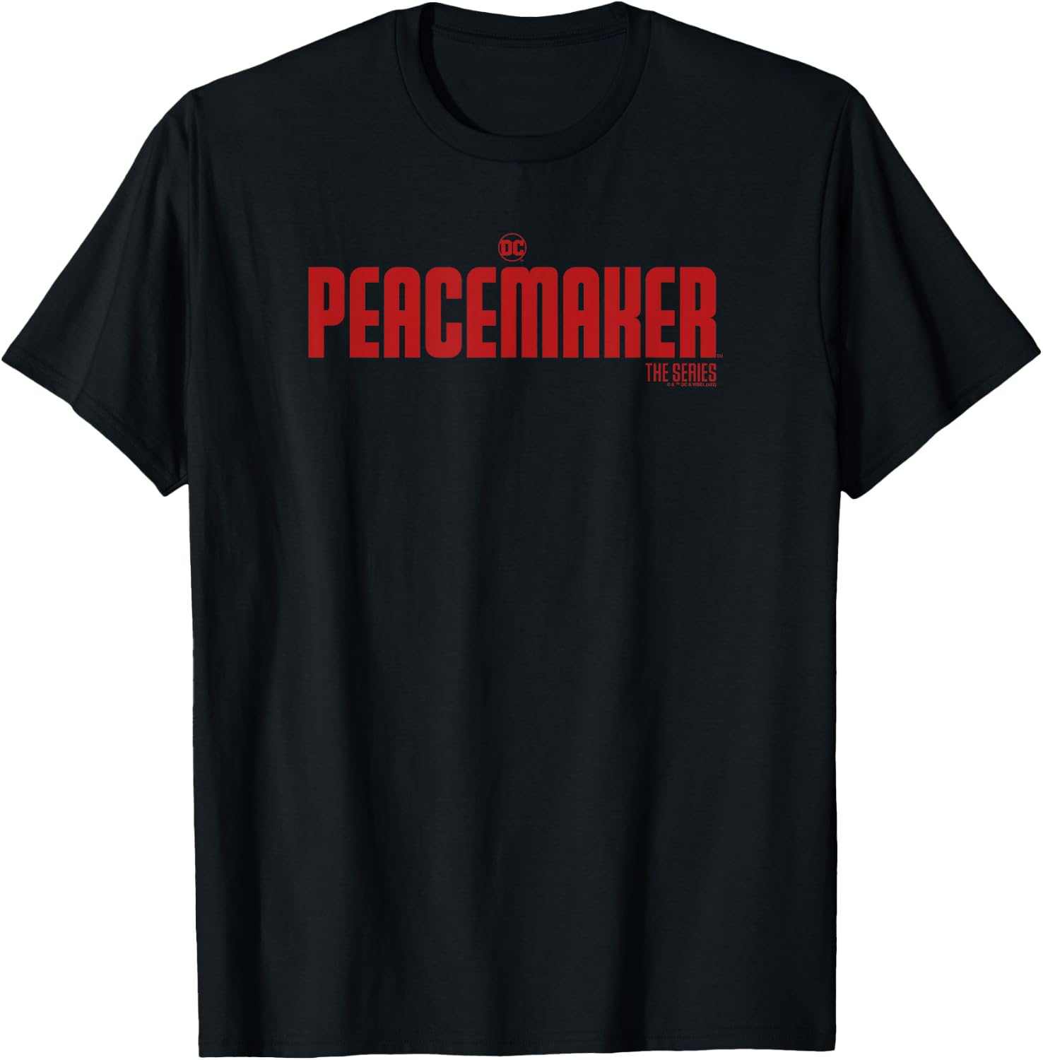 DC Comics Peacemaker The Series Red Logo T-Shirt - T-Shirt | Black