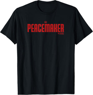 DC Comics Peacemaker The Series Red Logo T-Shirt - T-Shirt | Black