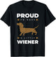 Proud to Have a Little Wiener Dog for Owner Dachshund T-Shirt - T-Shirt | Black