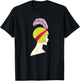 Flapper - Art Deco Girl Artsy Roaring Twenties T-Shirt - T-Shirt | Black