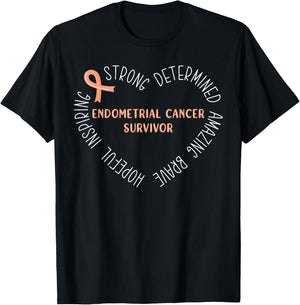 Endometrial Cancer Survivor T-Shirt - T-Shirt | Black