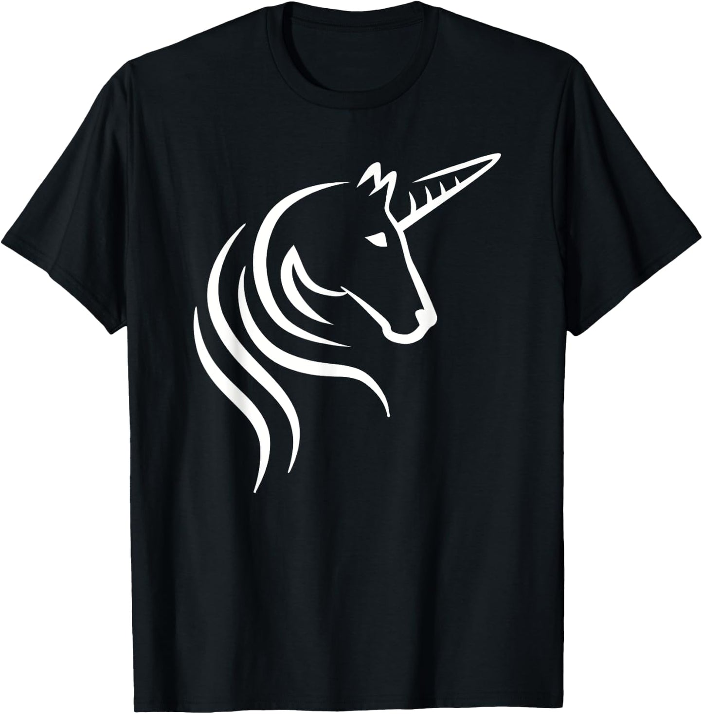 Unicorn head T-Shirt - T-Shirt | Black