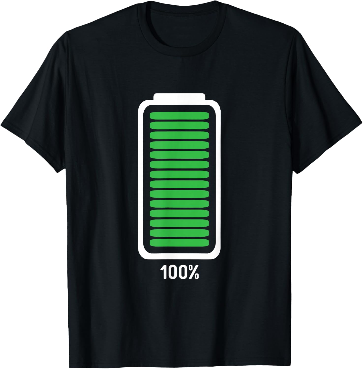Full Battery Funny Halloween Costume T-Shirt - T-Shirt | Black